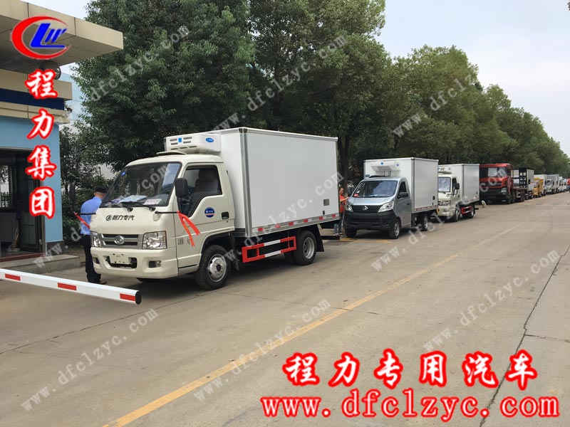 2019/10/08西昌涼山高總在湖北程力集團(tuán)訂購(gòu)了三臺(tái)藍(lán)牌冷藏車(chē)，單號(hào)80107/80109